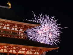 大極殿と花火