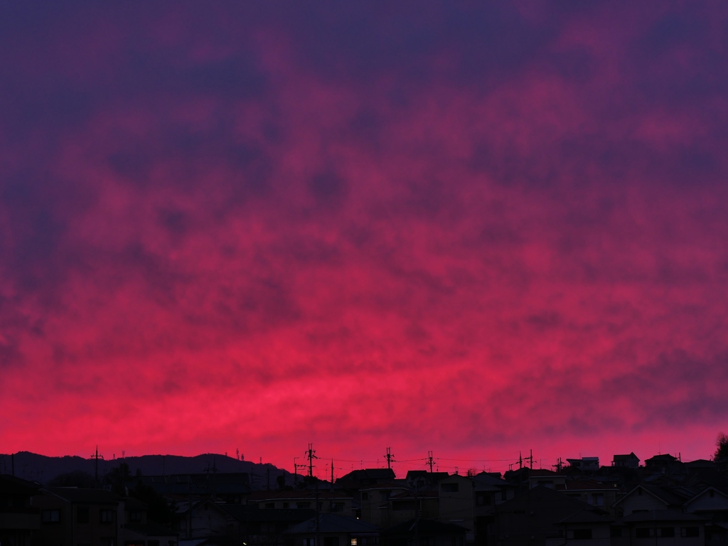 残照の夕空2