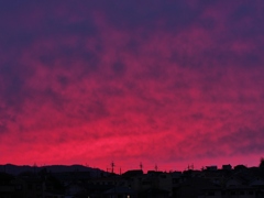 残照の夕空2