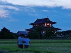 夕暮れの平城京