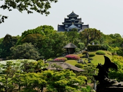 新緑の岡山城1