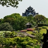 新緑の岡山城1