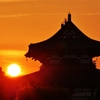 平城京に沈む夕陽2