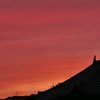 夕焼けに染まる・・。2