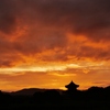 夕焼けの平城京
