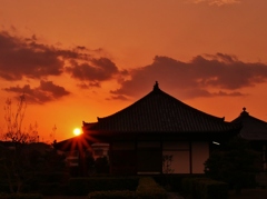 奥の院夕景