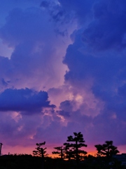 夕焼けと雲