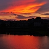 燃える夕空