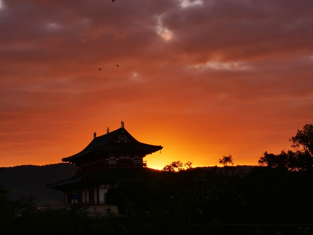 平城京、迎える朝・・。2