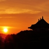 平城京に沈む夕陽1