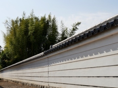 塀と竹林