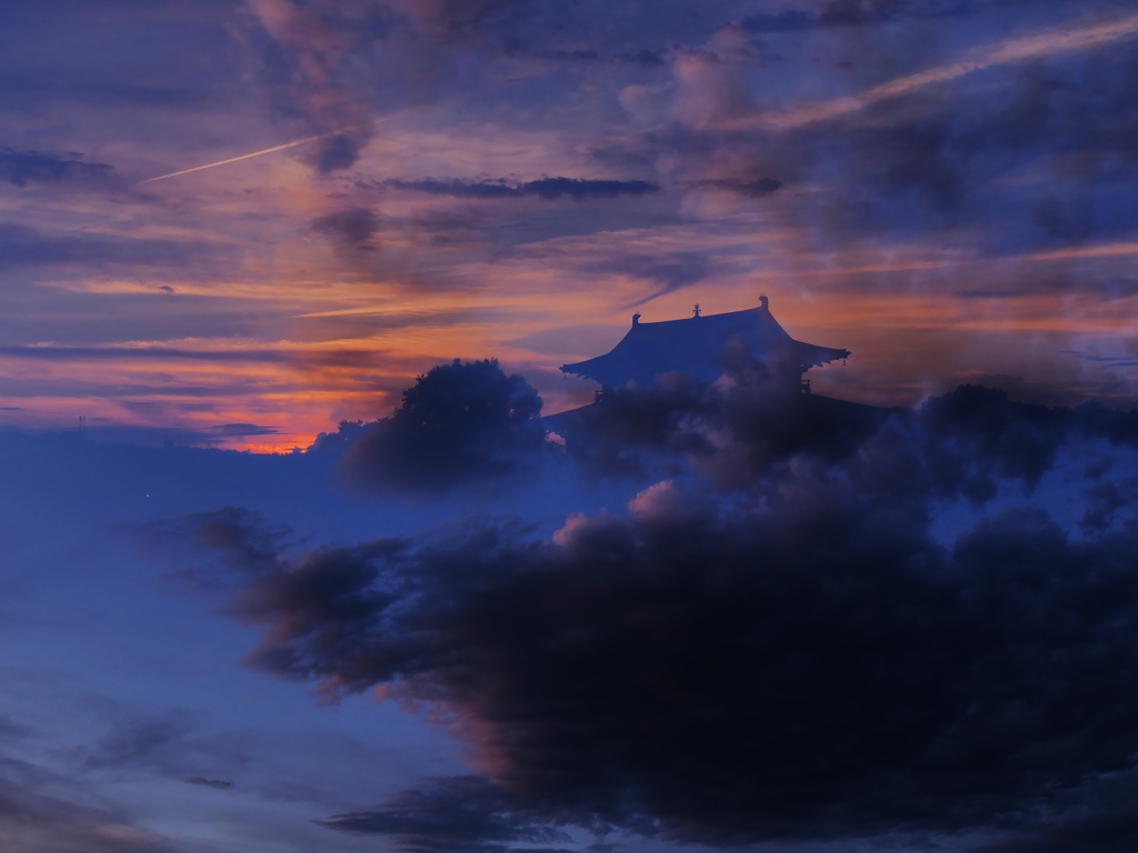 雲の上・・。
