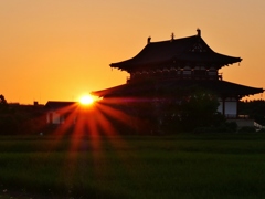 大極殿夕景