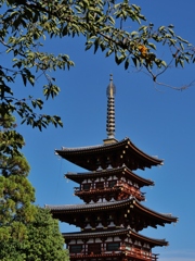 秋の薬師寺西塔