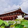 薬師寺に咲く蓮の花・・。