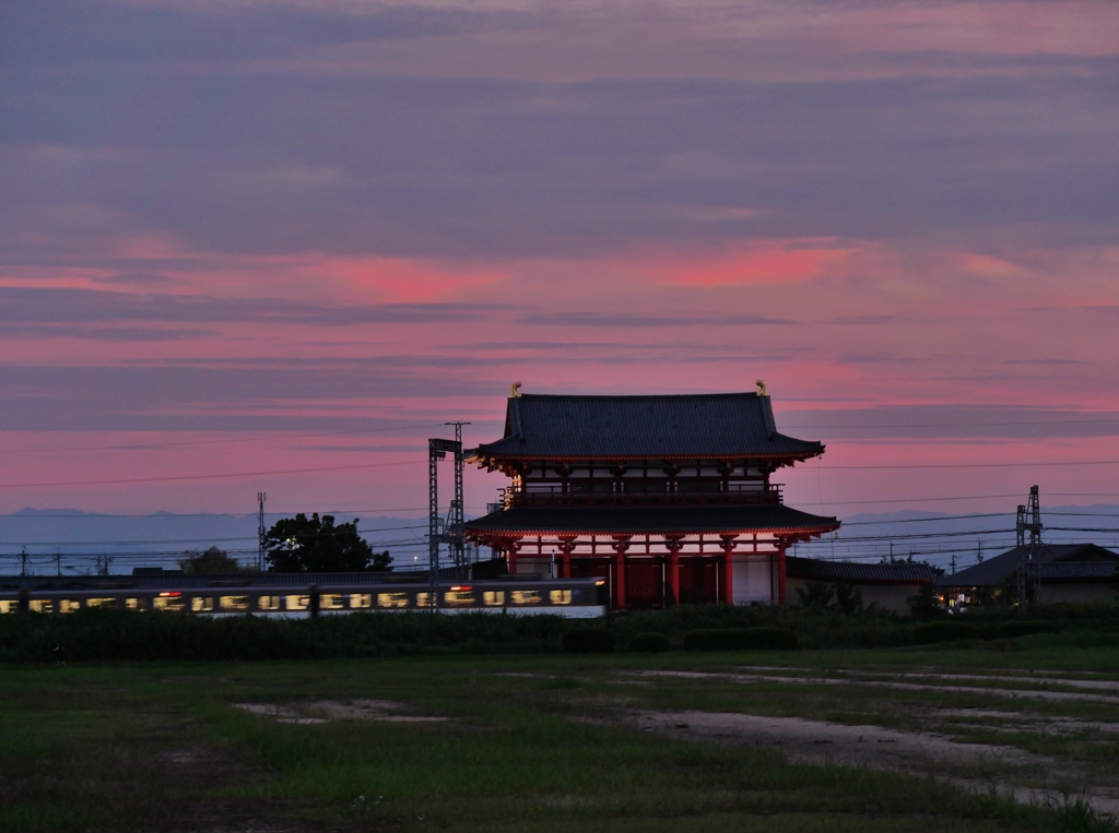 夕焼けの朱雀門2