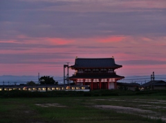 夕焼けの朱雀門2