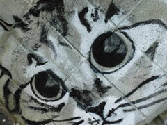 猫の壁画