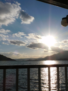夕日