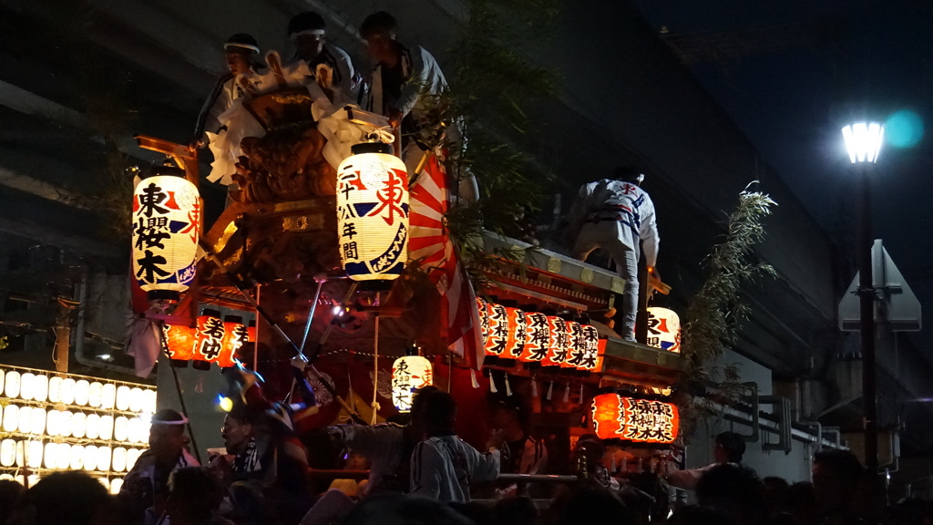 貴布祢神社だんじり　~熱い夜~