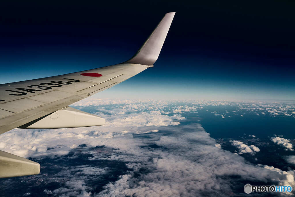 飛行機からの景色