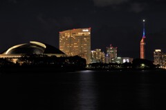 都会の夜風