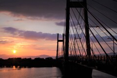 天建寺橋の夕暮れ