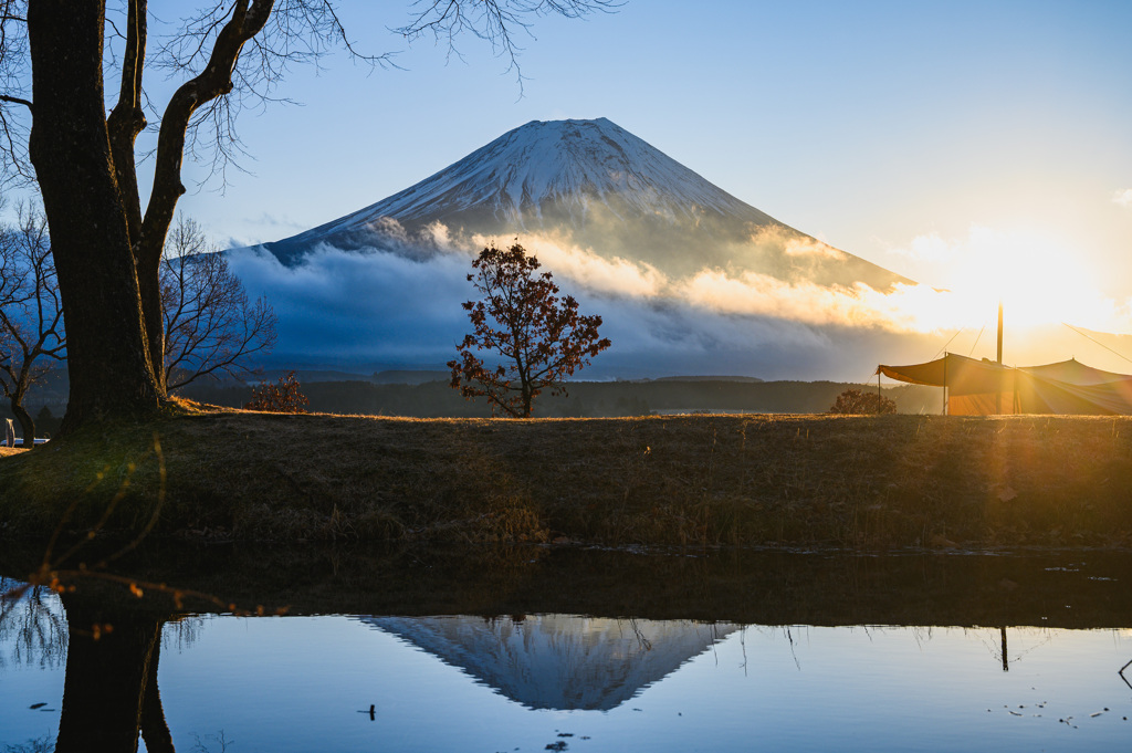 ちょこっと逆さ富士