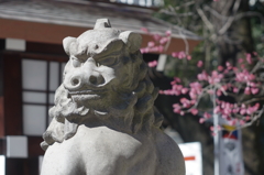 獅子と梅
