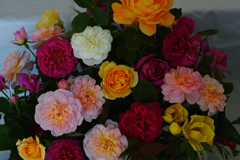 バスケットに花束を