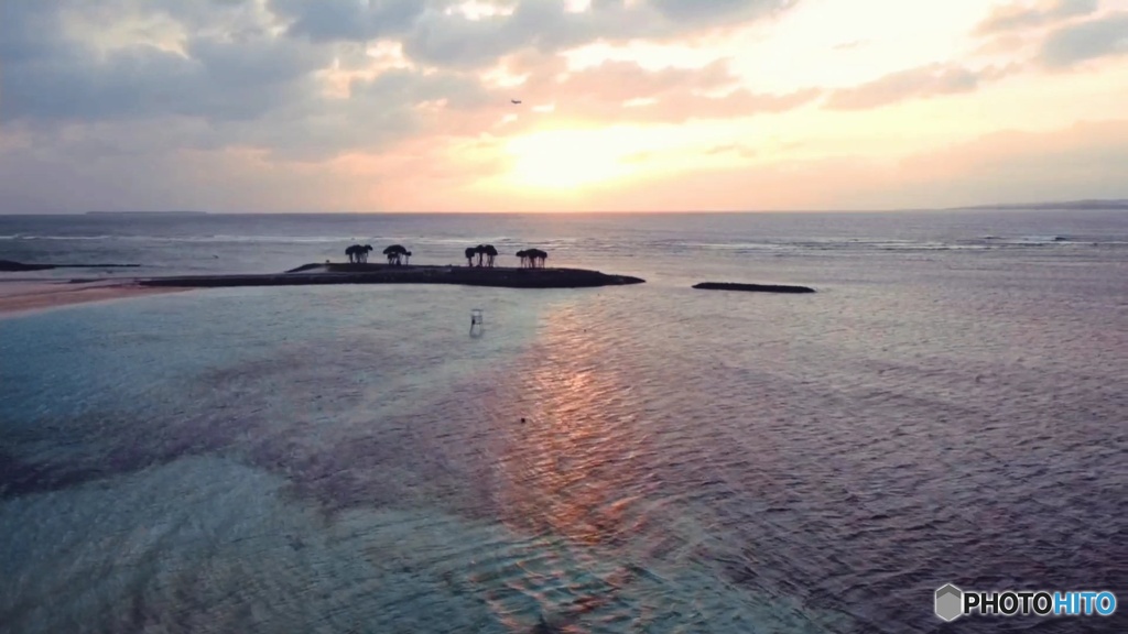 エメラルドビーチからの夕焼け