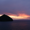 湯の島と夕焼け