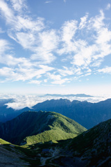 仙丈ヶ岳から