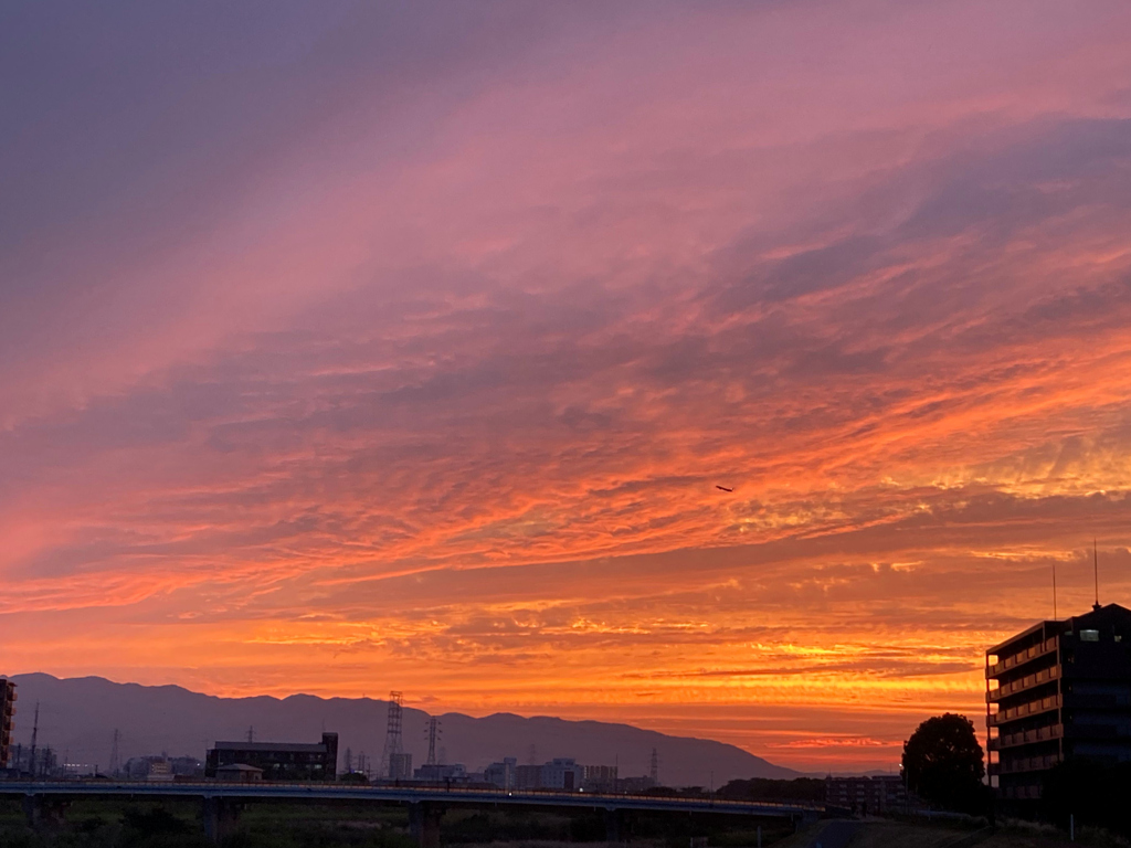 感動の夕焼け！