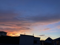 朝焼けの空