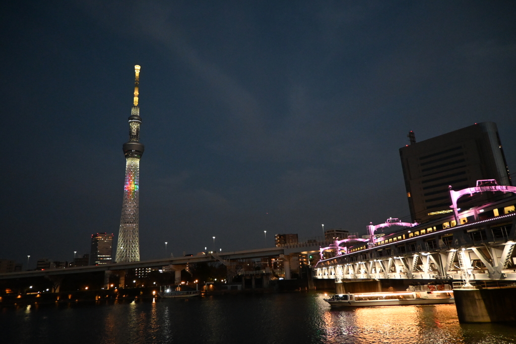 夜のスカイツリー1