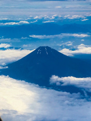 2017 飛行機から見た富士山