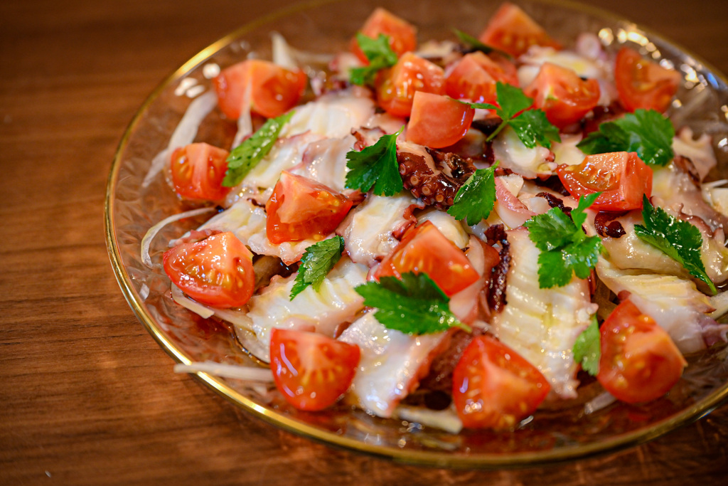 真蛸のカルパッチョ