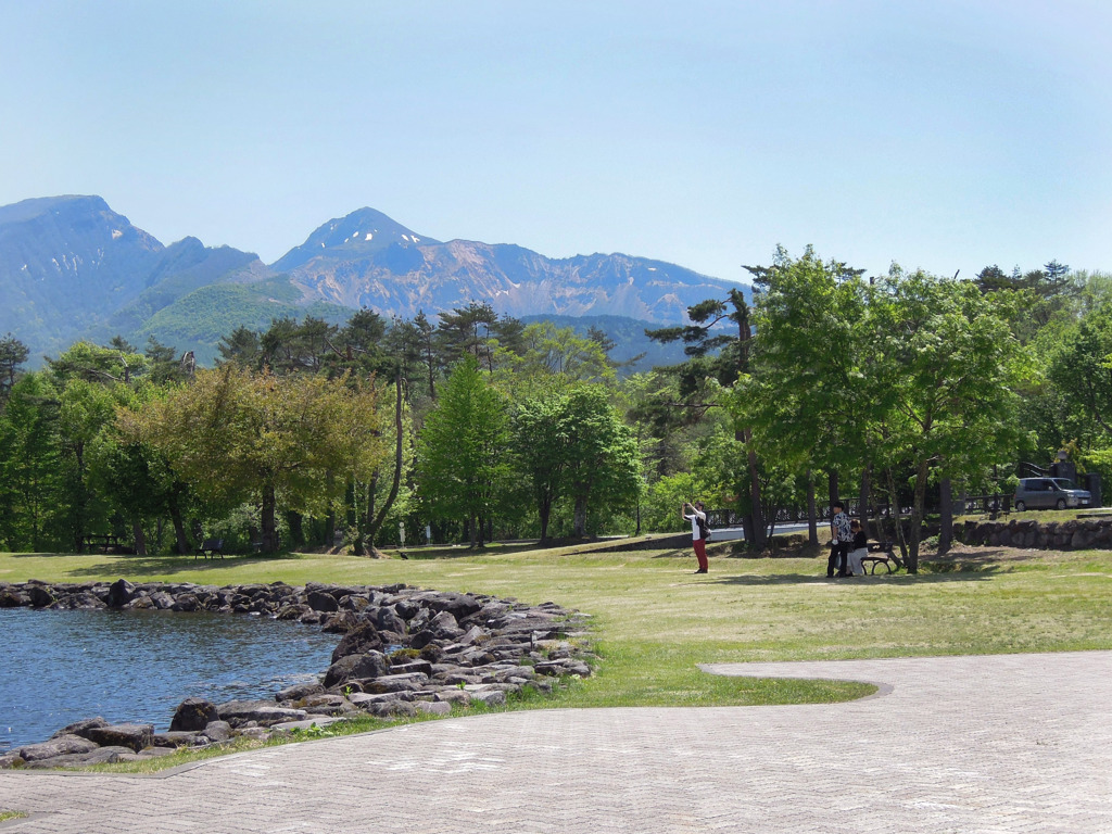 五月晴れの会津磐梯山