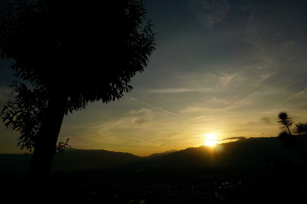 城山公園の夕景