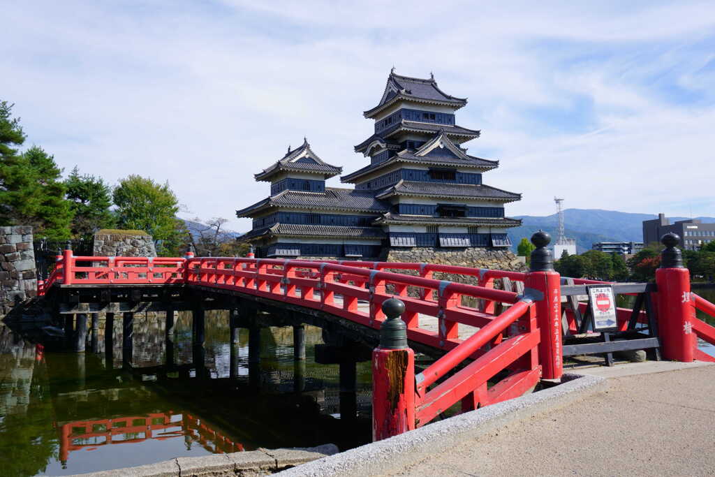 埋橋と松本城