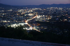 城山公園の夜景