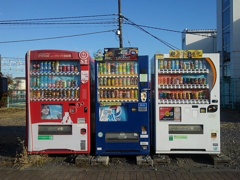 矢板駅の自動販売機（1月12日）