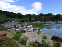 那須野が原公園の広い池（8月8日）