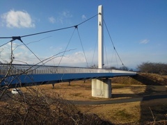 ゆうゆうパークの丘から見えた陸橋（1月3日）