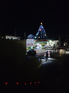 歩道橋の上からのイルミ（12月5日）