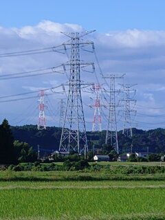 水田の鉄塔（9月30日）