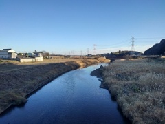 映り込みの川（12月30日）