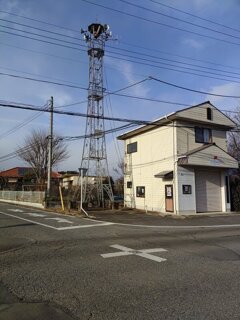 火の見やぐらみたいな鉄塔（1月20日）