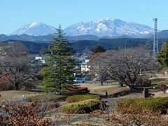 長峰公園から見えた日光連山（12月6日）